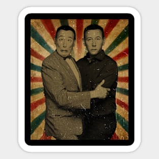 Pee Wee Mr. Herman - Photo Vintage Retro Look Fan Design Sticker